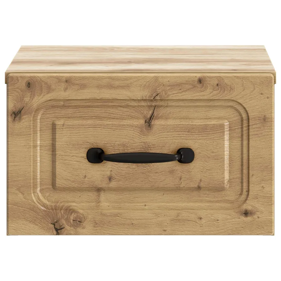 Cabinet de chevet mural Chêne artisanal 34,5 x 33 x 20 cm - 5
