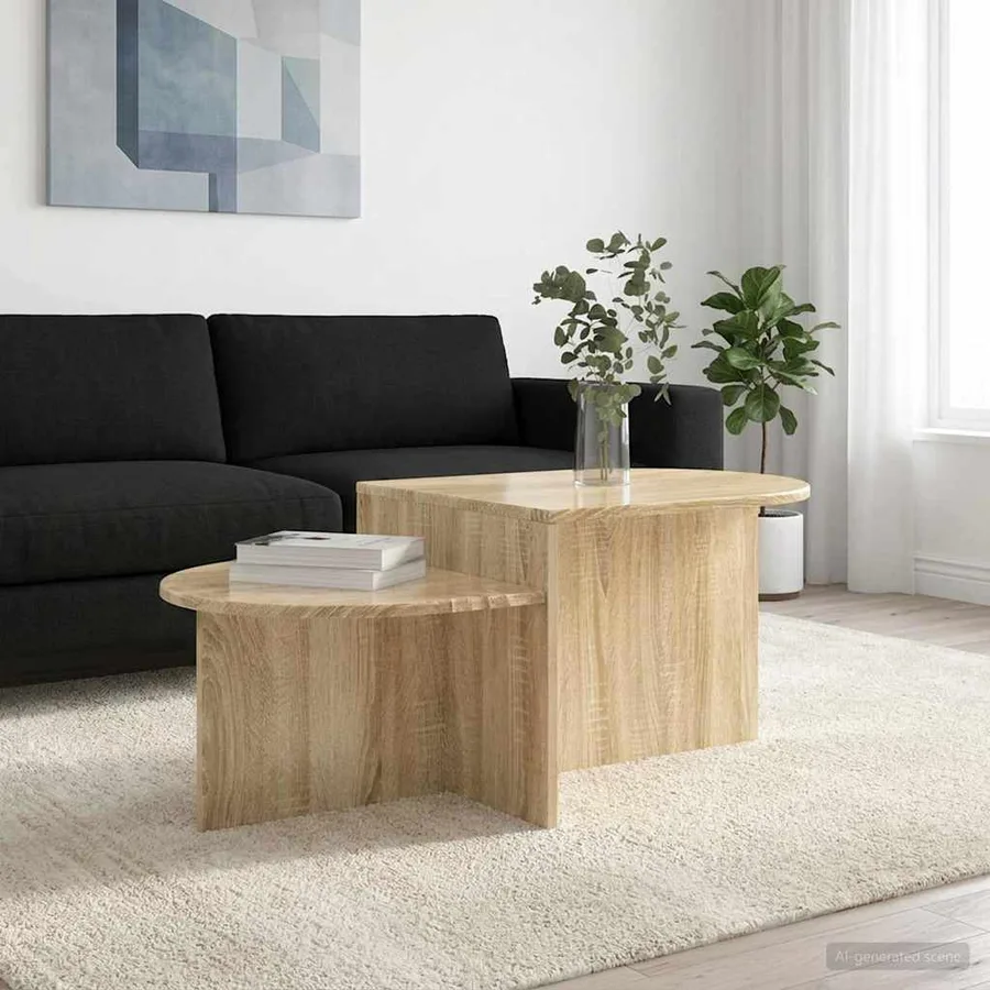 Table basse Chêne Sonoma 100 x 50 x 40 cm Bois d'ingénierie - 4