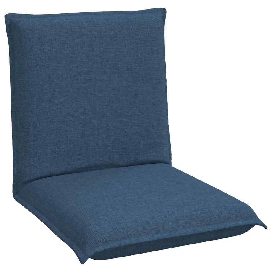 Fauteuil de sol ajustable Bleu Tissu - 2