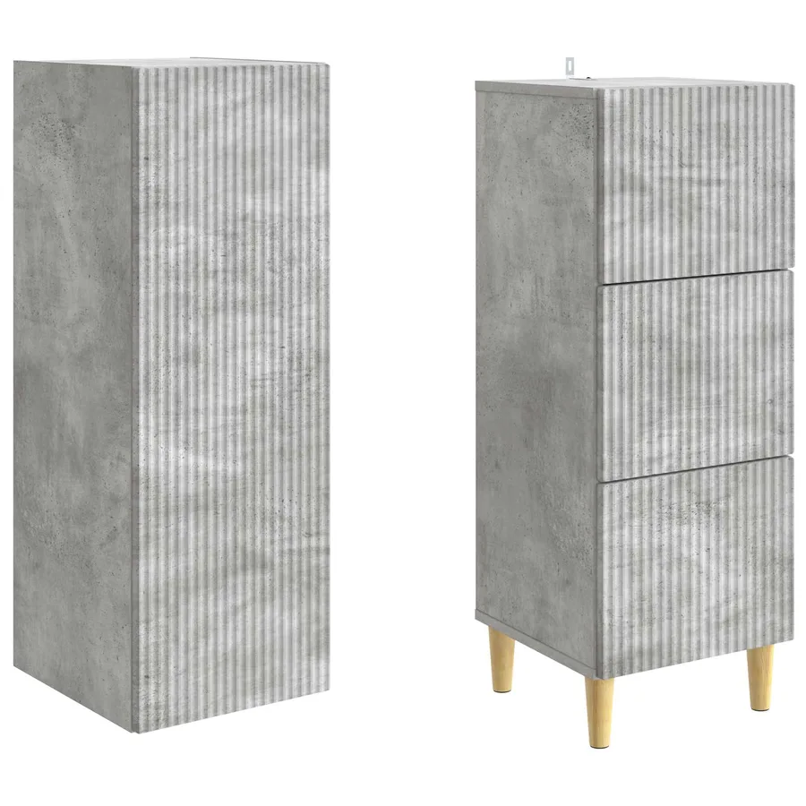 Ensemble de Meubles 2 pcs 33 x 34,5 x 90 cm Bois d'ingénierie - 4