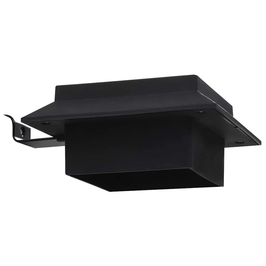 Square outdoor solar LED lights 12 pcs 12 cm black - 10