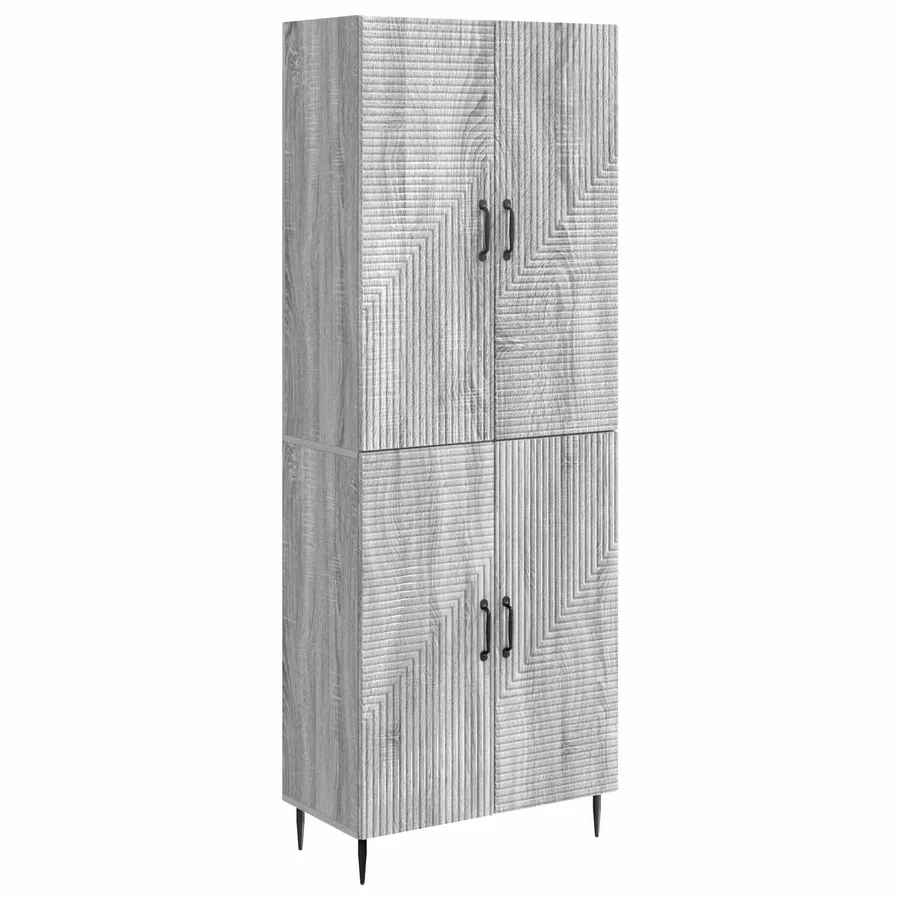 Ensemble de Meubles 2 pcs Sonoma gris 66 x 34,5 x 89,5 cm - 2