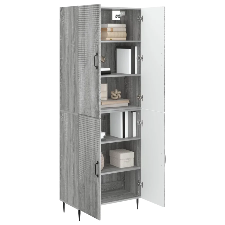 Ensemble de Meubles 2 pcs Sonoma gris 66 x 34,5 x 89,5 cm - 3