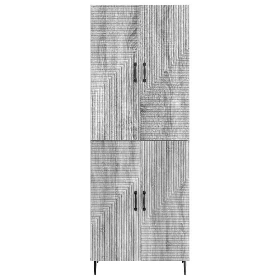 Ensemble de Meubles 2 pcs Sonoma gris 66 x 34,5 x 89,5 cm - 5