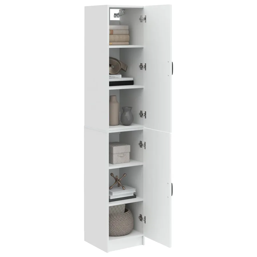 Ensemble de Meubles 2 pcs Blanc brillant Bois d'ingénierie - 3