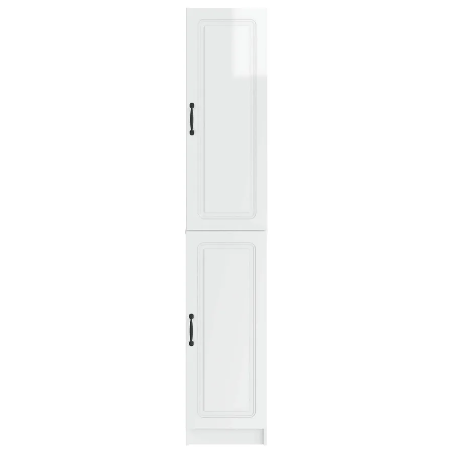 Ensemble de Meubles 2 pcs Blanc brillant Bois d'ingénierie - 5