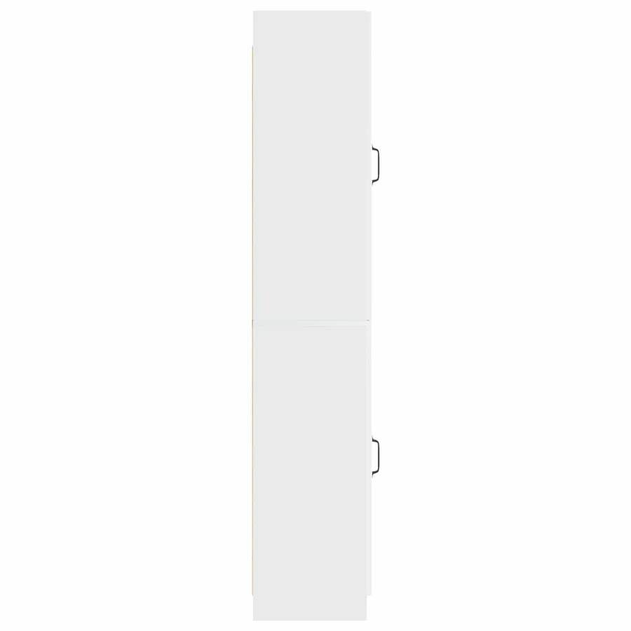 Ensemble de Meubles 2 pcs Blanc brillant Bois d'ingénierie - 6