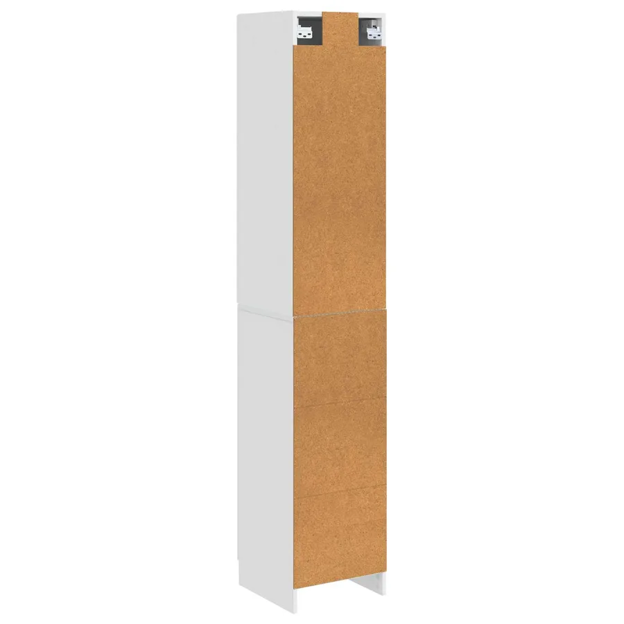 Ensemble de Meubles 2 pcs Blanc brillant Bois d'ingénierie - 7