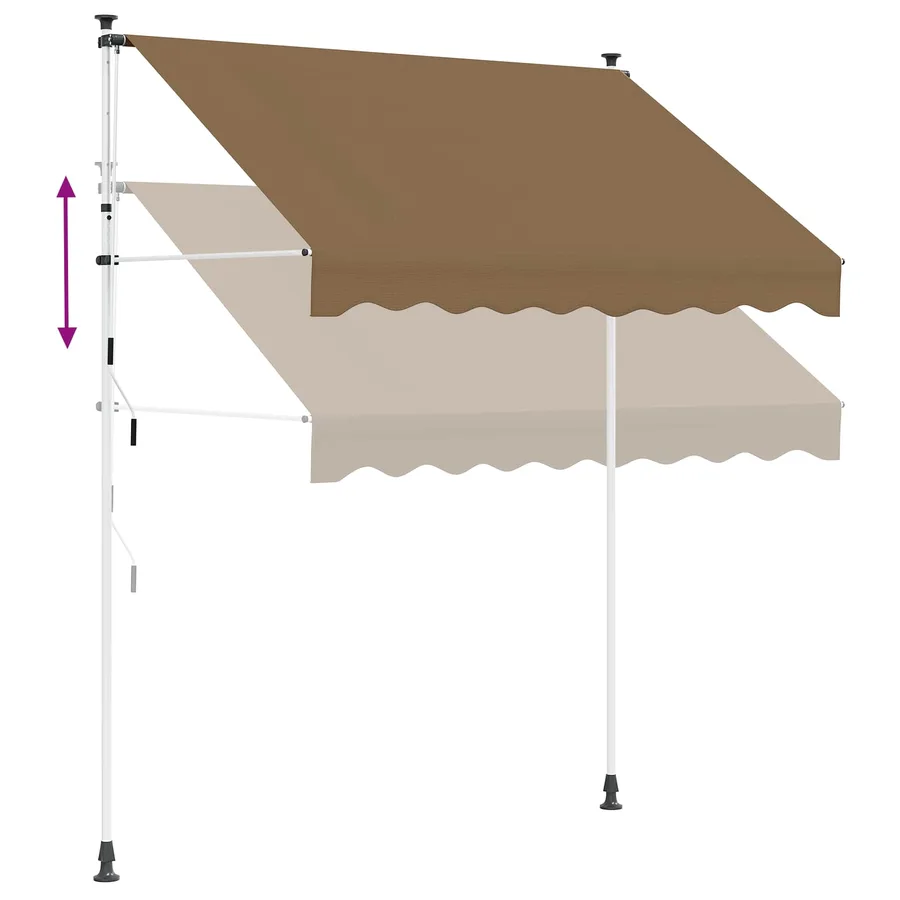 Auvent rétractable manuel Beige 350 cm - 6