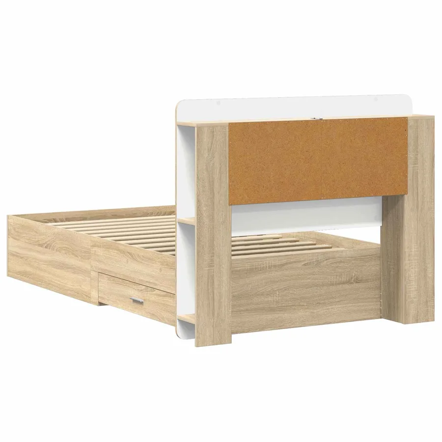 Cadre de lit avec rangement Chêne Sonoma 80 x 200 cm - 6