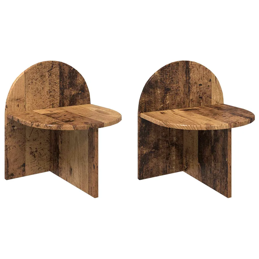 Table de chevet 2 pcs Bois ancien 40 x 35,5 x 45,5 cm - 2