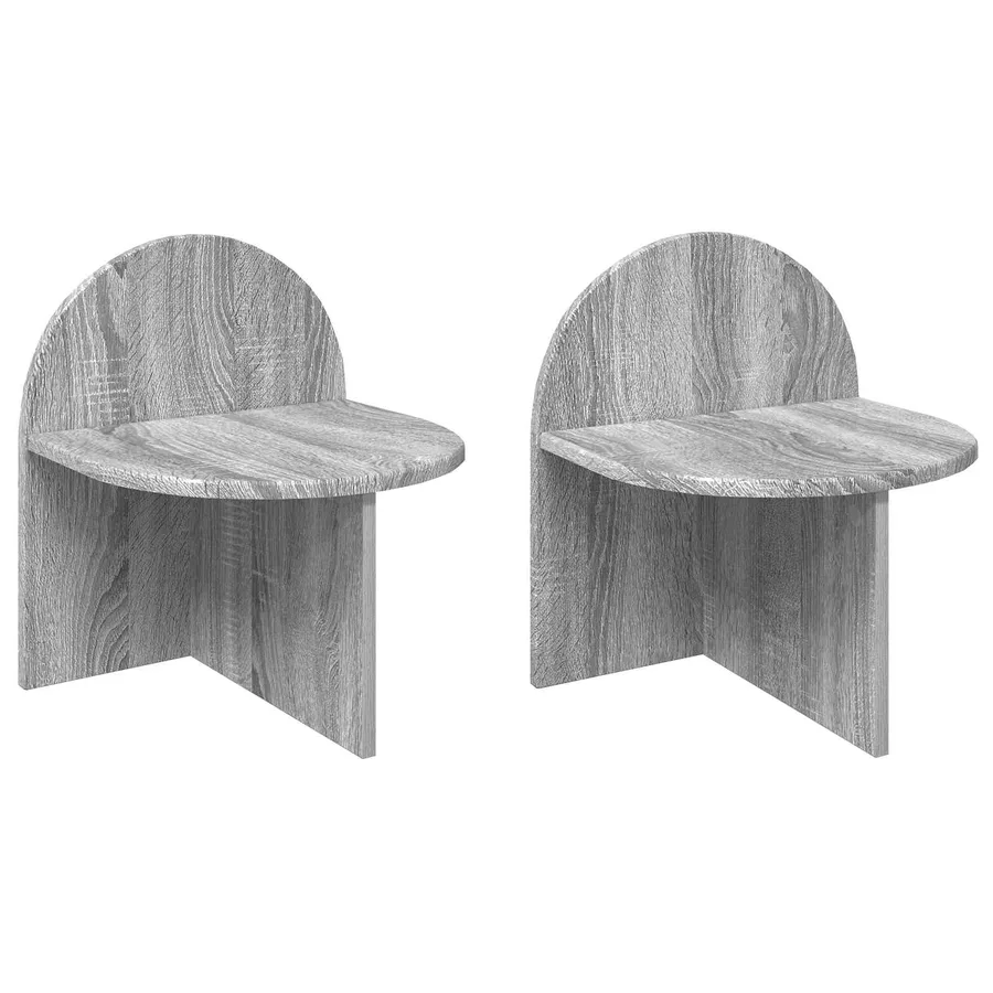 Table de chevet 2 pcs Sonoma gris 40 x 35,5 x 45,5 cm - 2