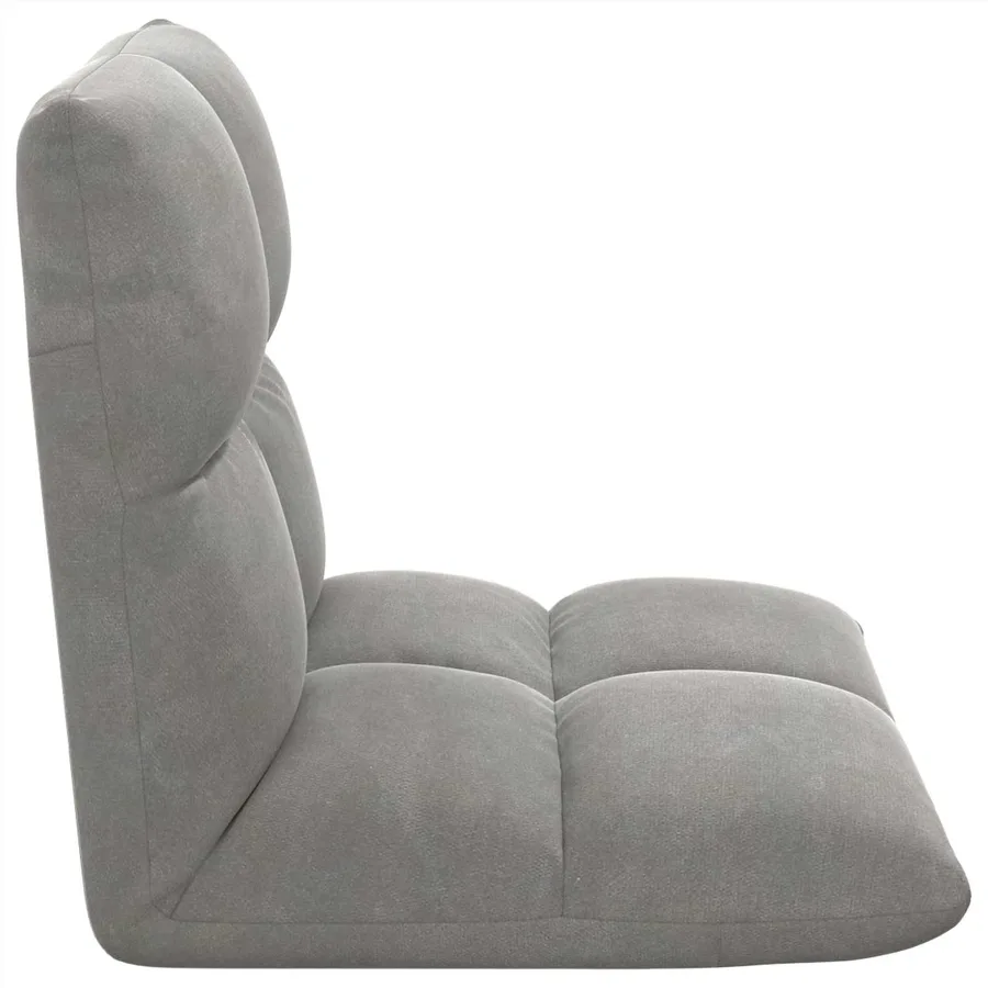 Fauteuil de sol ajustable Gris clair - 5