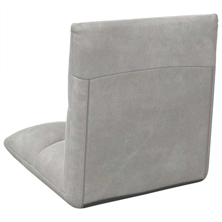 Fauteuil de sol ajustable Gris clair - 6