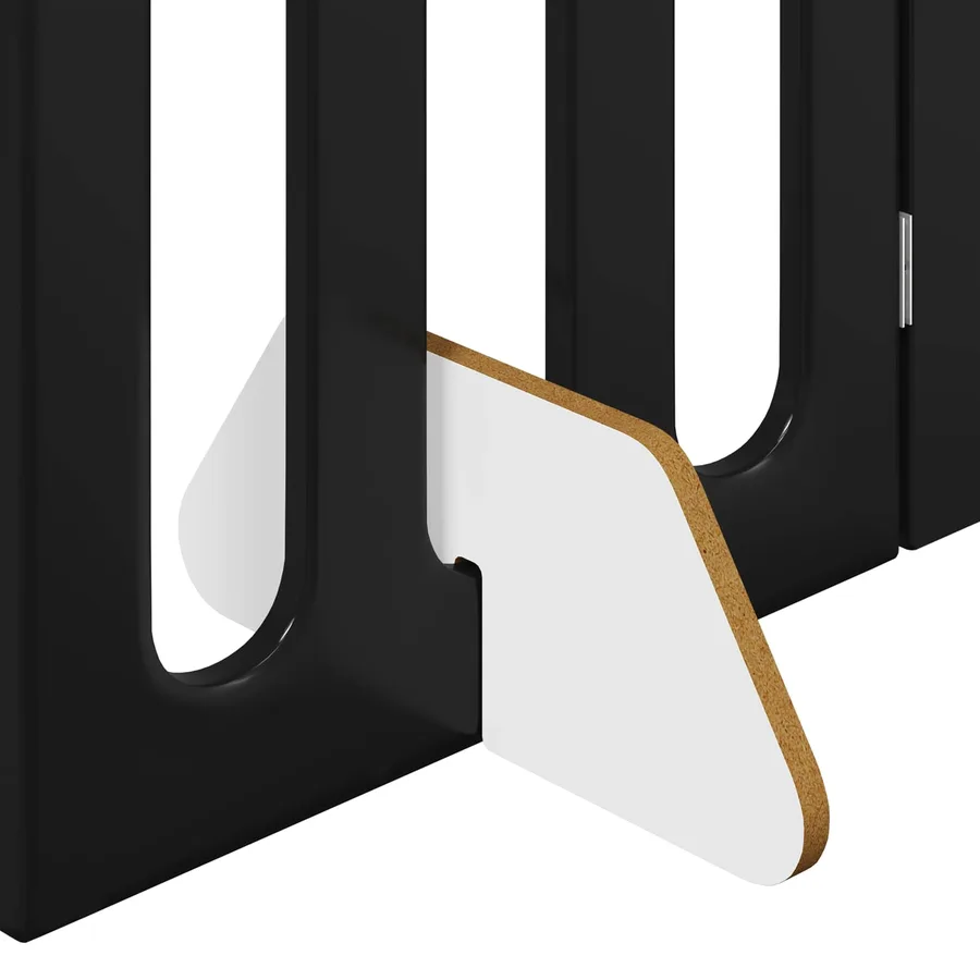 Clôture pliable pour animaux 4 pcs Chêne Noir 201 x 38 x 90 cm - 7