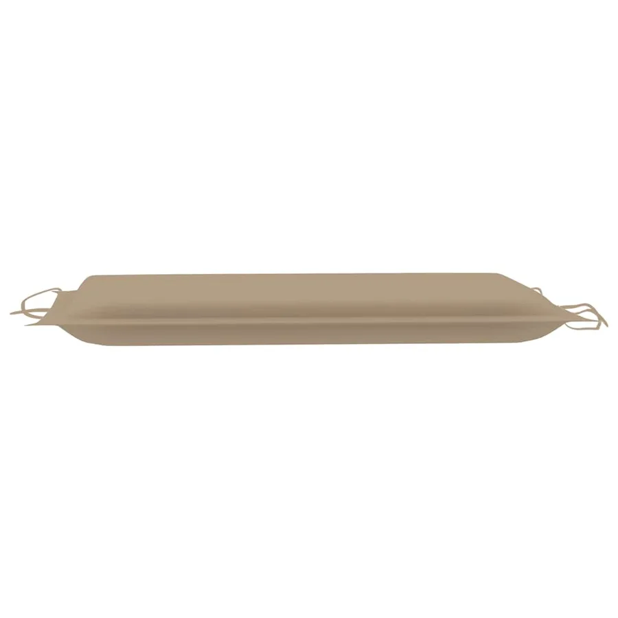 Chaise longue à bascule avec coussin Bois de teck solide - 16