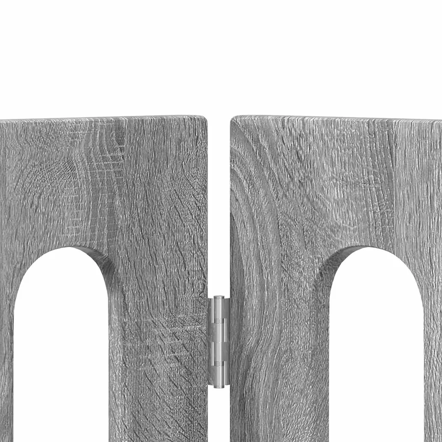 Clôture pliable pour animaux 2 pcs Gris Sonoma - 5