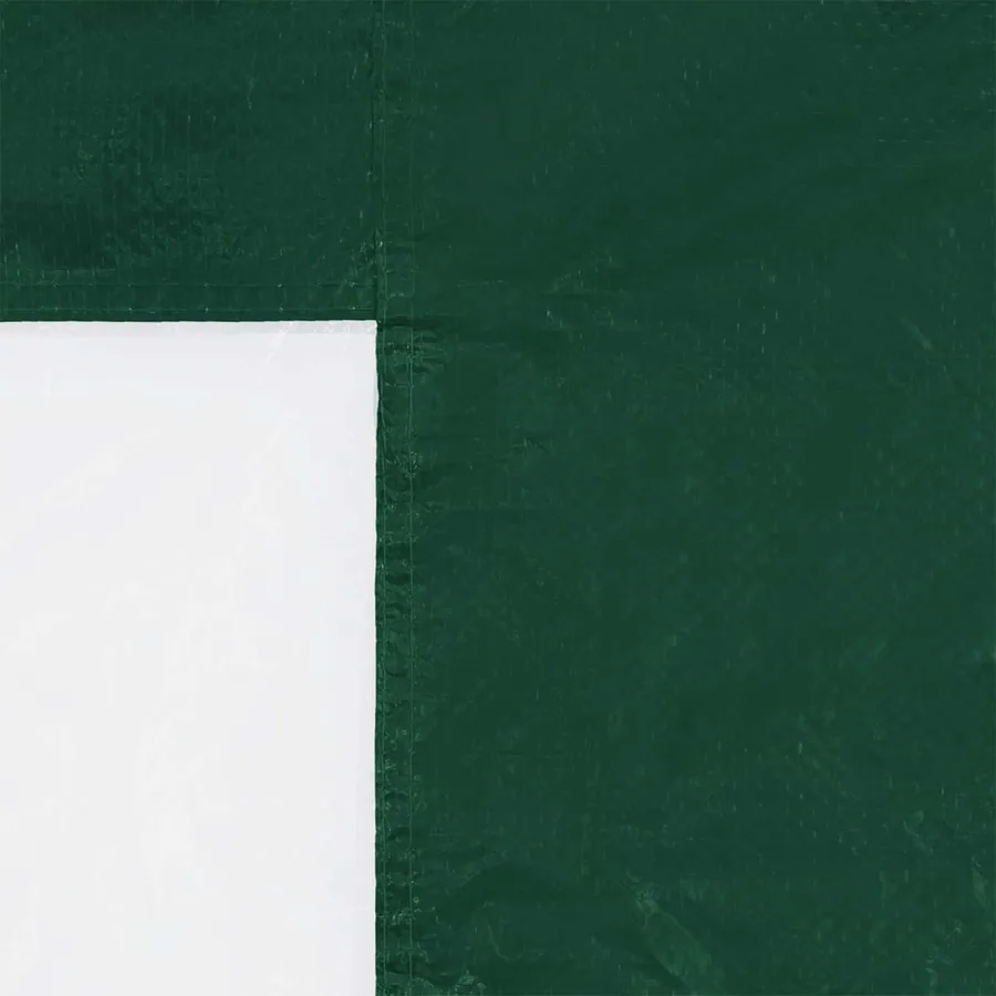 Mur de tente de fête 2 pcs 400 x 195 cm Vert PE et acier - 4