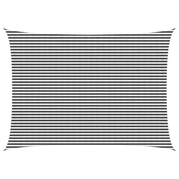 Voile d'ombre Anthracite et blanc 5 x 6 m HDPE