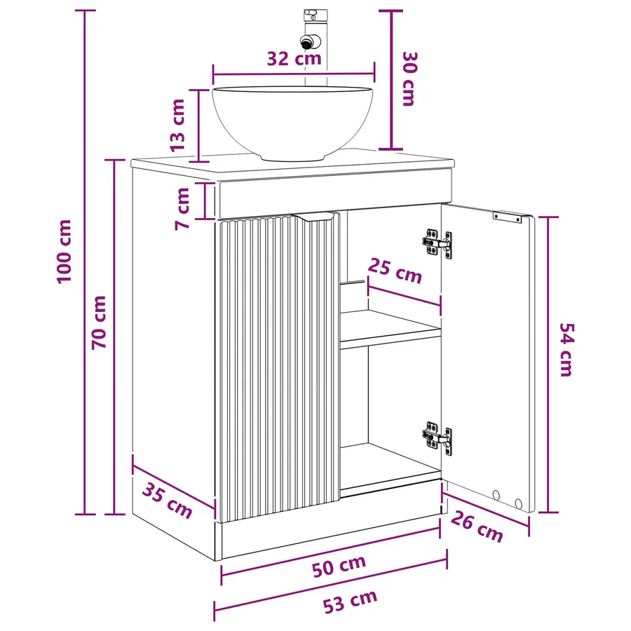 Meuble de salle de bain avec évier Blanc brillant - 13