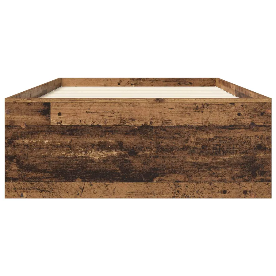 Cadre de lit avec rangement Bois ancien 80 x 200 cm - 3