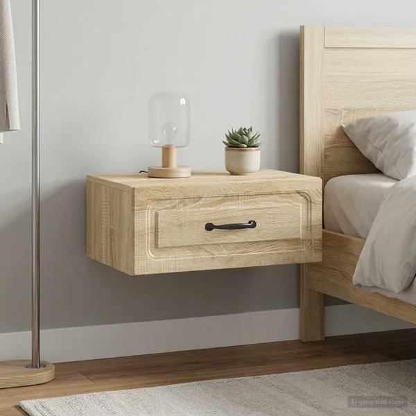 Cabinet de chevet mural 2 pcs Chêne Sonoma 49 x 34,5 x 20 cm