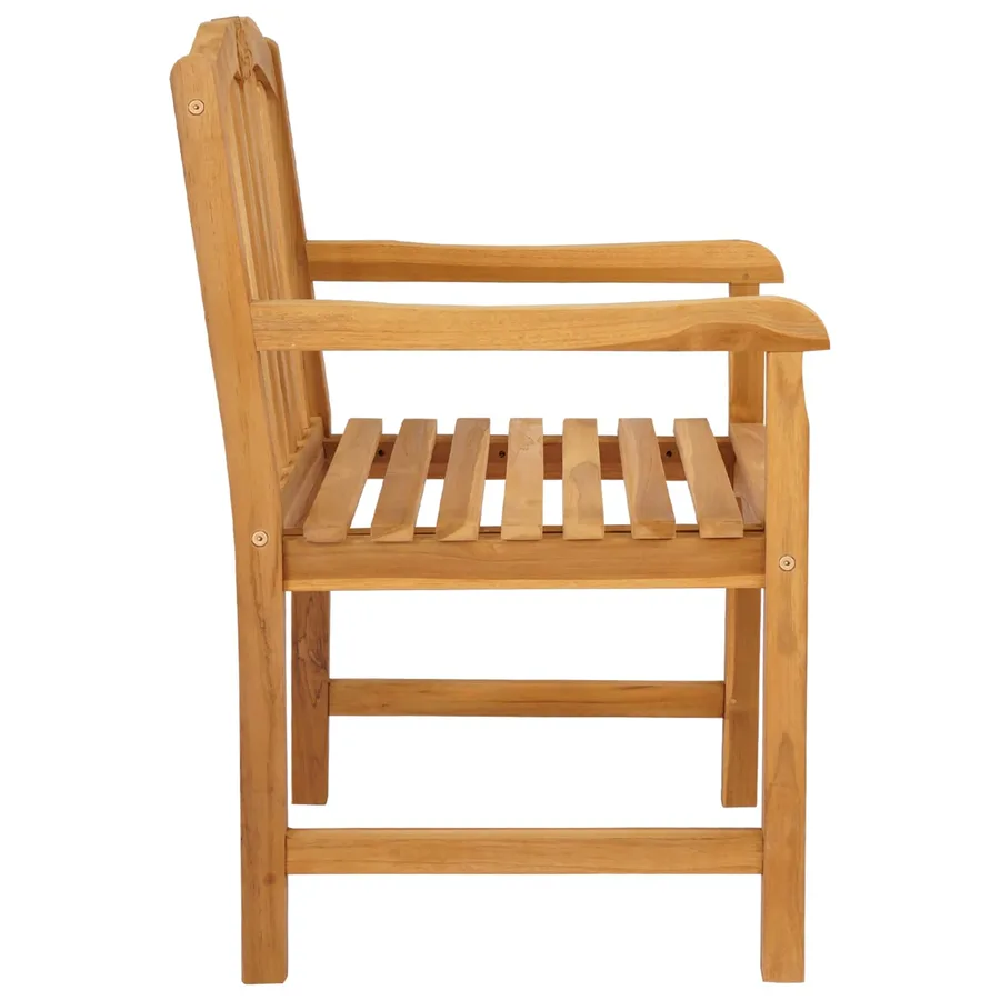 Chaise en rose sculptée à la main 2 pcs Naturel - 5