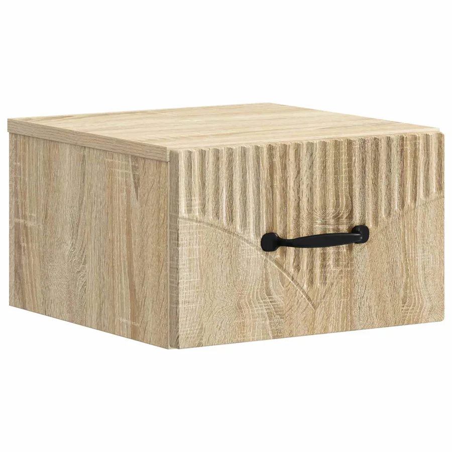Cabinet de chevet mural Chêne Sonoma 34,5 x 33 x 20 cm - 2