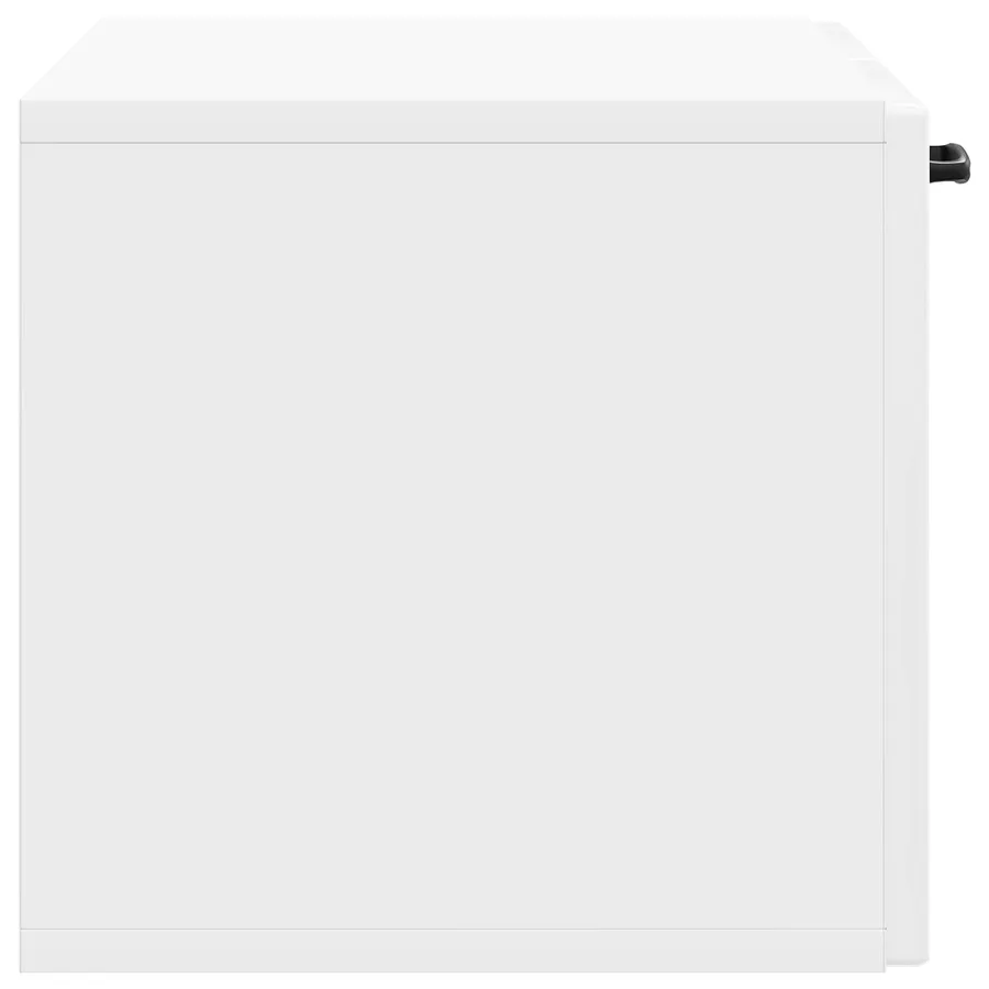 Meuble TV mural Montage mural Blanc brillant 59,5 x 31 x 30 cm - 7