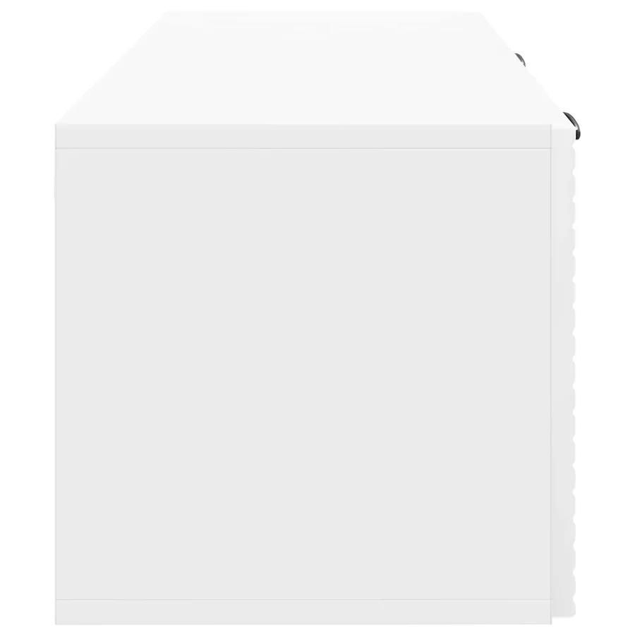 Meuble TV mural Montage mural Blanc brillant 78,5 x 31 x 30 cm - 7