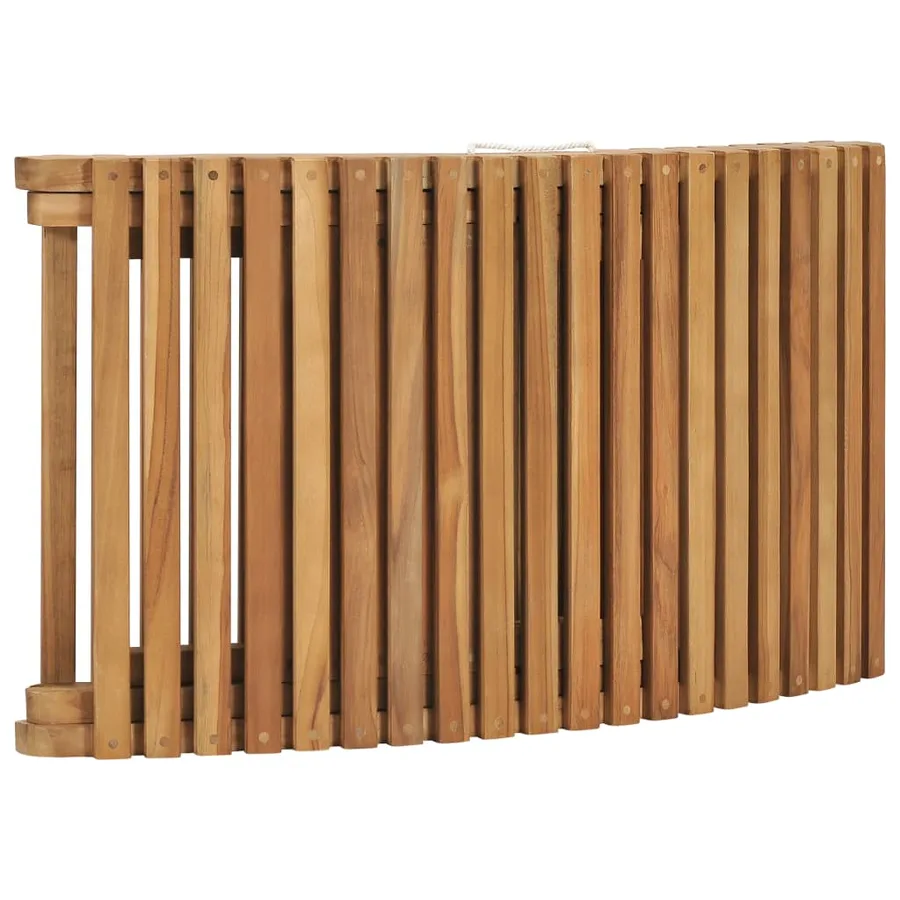 Chaise longue pliable avec table Bois de teck solide - 6
