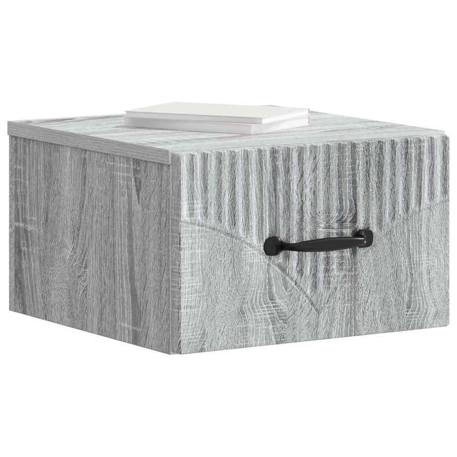 Cabinet de chevet mural Sonoma gris 34,5 x 33 x 20 cm - 3