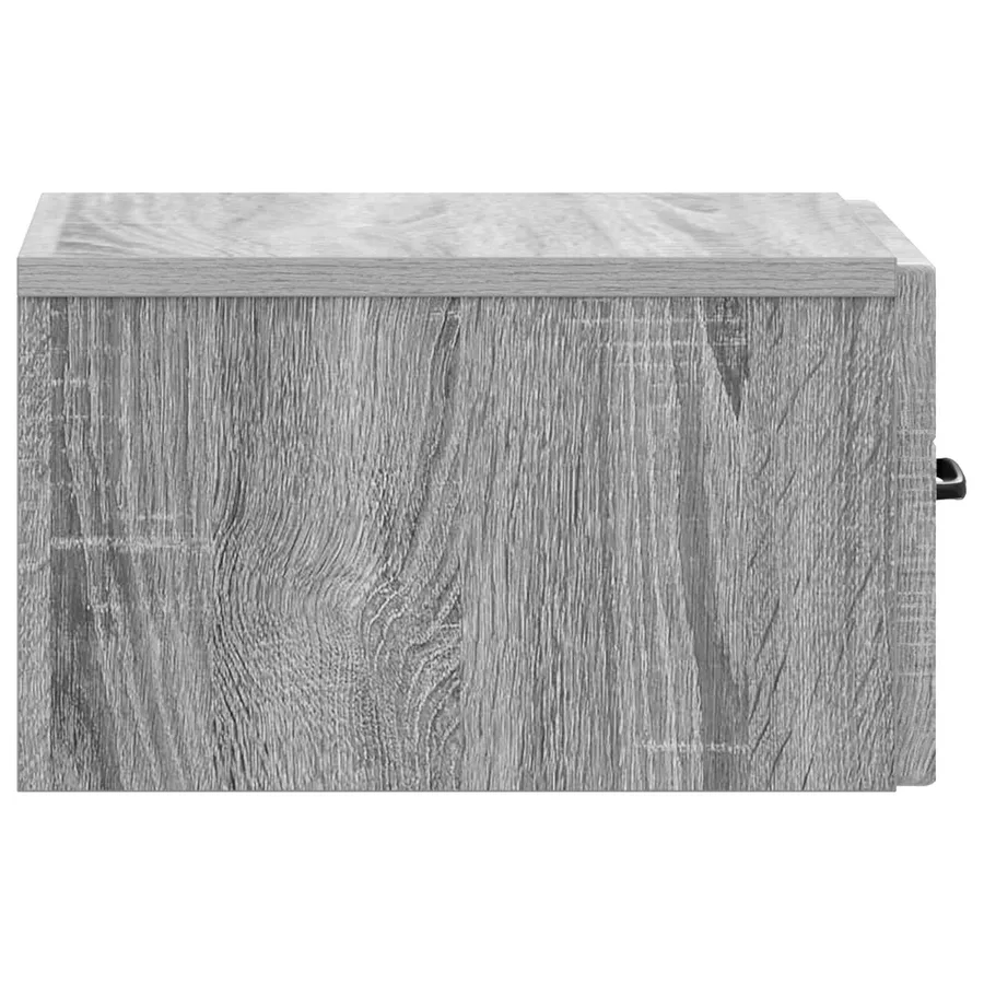 Cabinet de chevet mural Sonoma gris 34,5 x 33 x 20 cm - 6