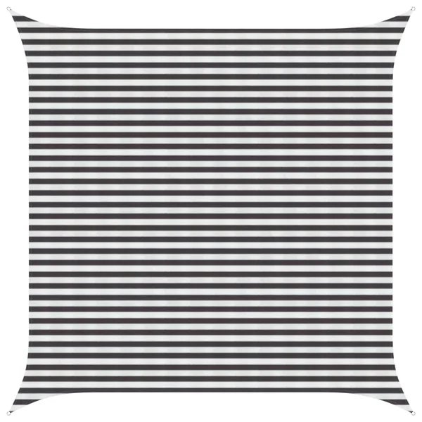 Voile d'ombre Anthracite et blanc 4,5 x 4,5 m HDPE