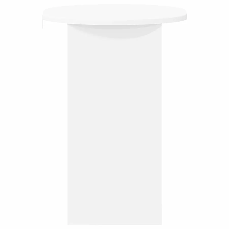 Table d'appoint Blanc 50 x 39,5 x 55 cm Bois d'ingénierie - 5