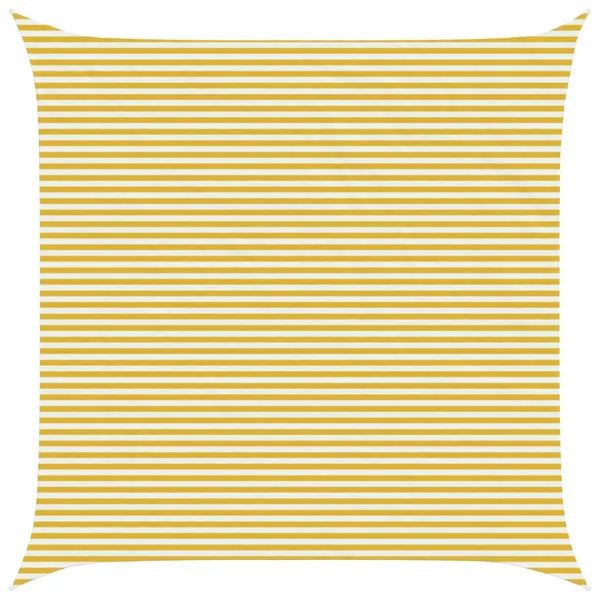 Voile d'ombre Jaune et blanc 7 x 7 m HDPE