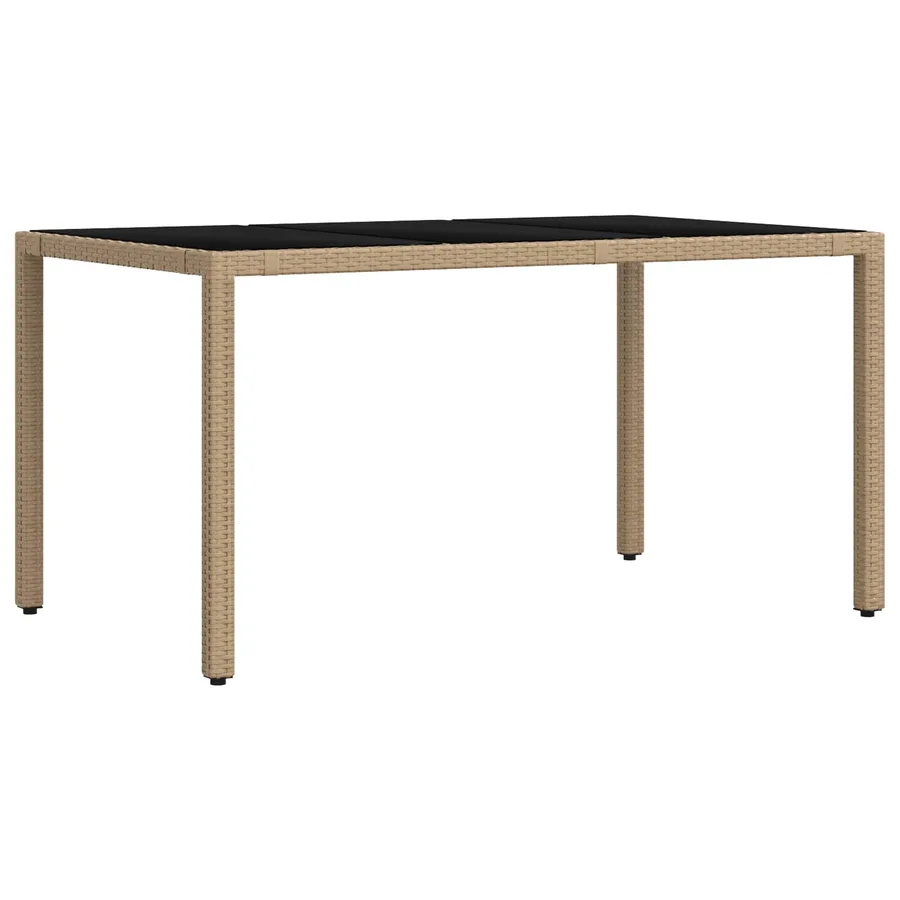 Ensemble de repas extérieur 5 pcs Beige et Gris clair - 5