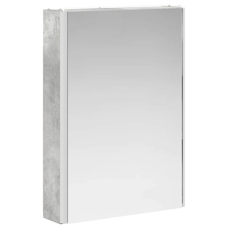 Ensemble d'armoire de salle de bain 5 pcs Gris béton - 7