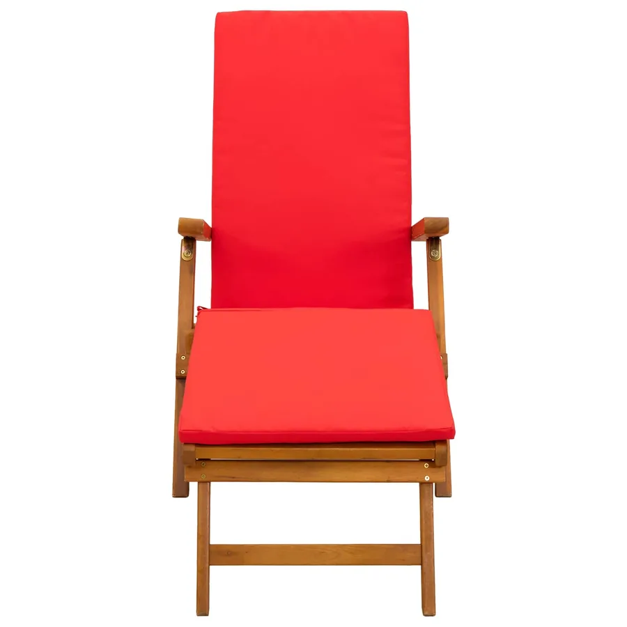 Chaise longue inclinable et pliable 55 x 146 x 91 cm - 6