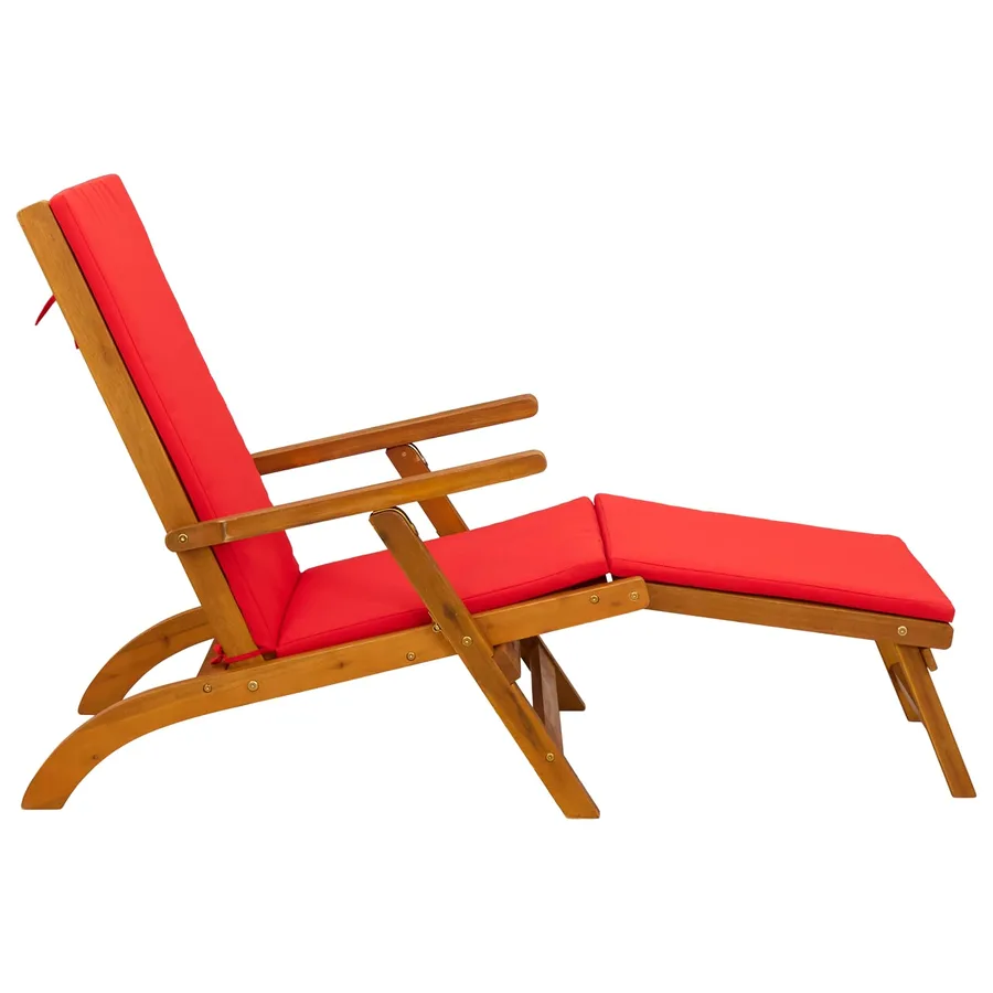 Chaise longue inclinable et pliable 55 x 146 x 91 cm - 7