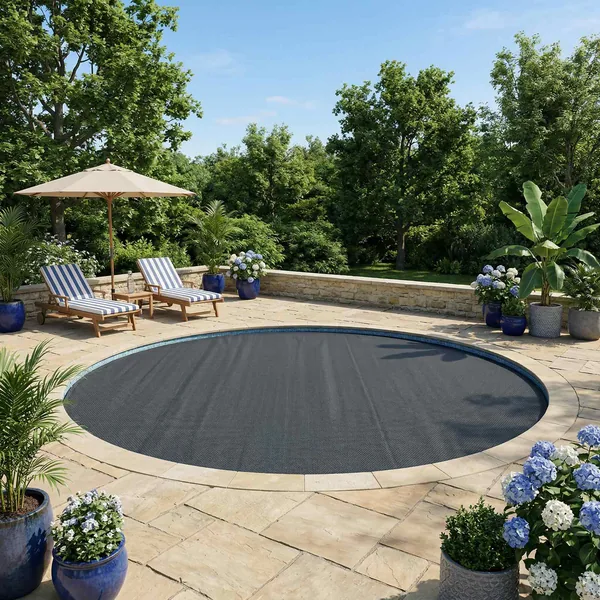 Couverture de piscine solaire extra épaisse Ø 549 cm 400 μm