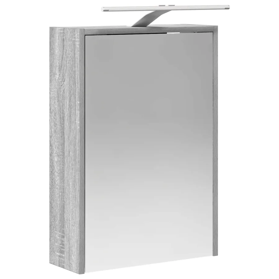 Ensemble d'armoire de salle de bain 5 pcs Sonoma gris - 7