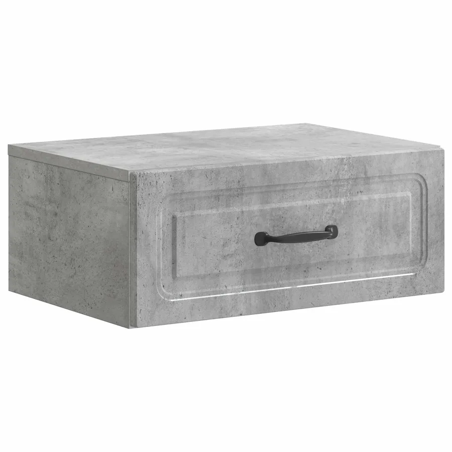 Cabinet de chevet mural 2 pcs Gris béton 49 x 34,5 x 20 cm - 5