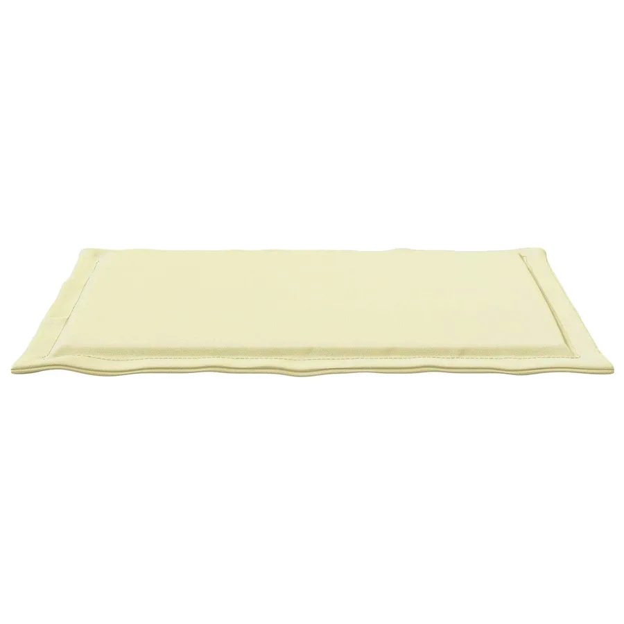 Coussins de siège 4 pcs Crème 47 x 36 x 2 cm Polyester - 7