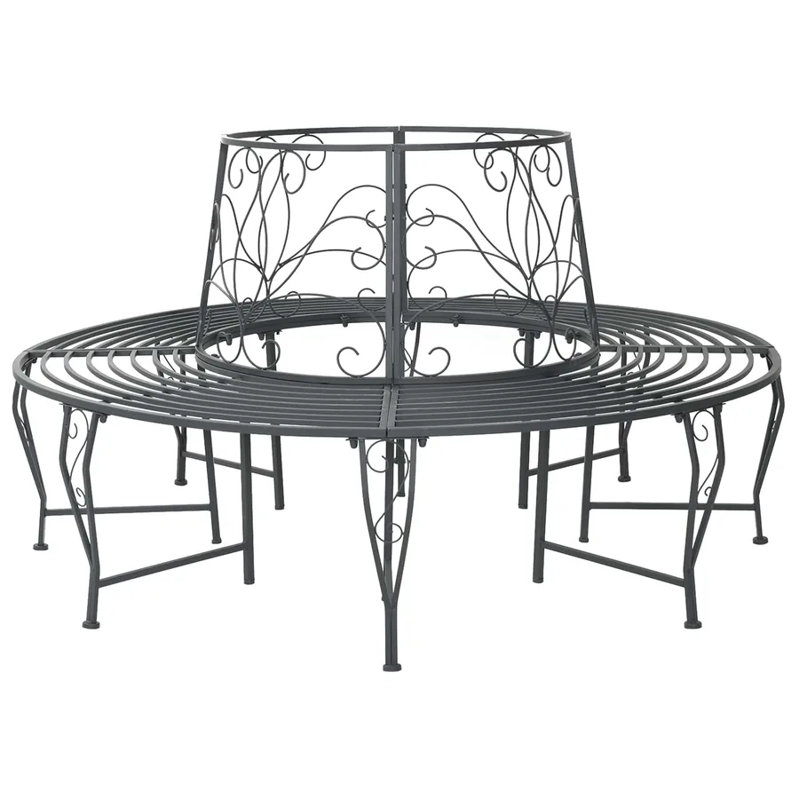Banc d'Arbre 8-Nombre de places Ø 160 x 89 cm Acier