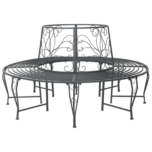 Banc d'Arbre 8-Nombre de places Ø 160 x 89 cm Acier