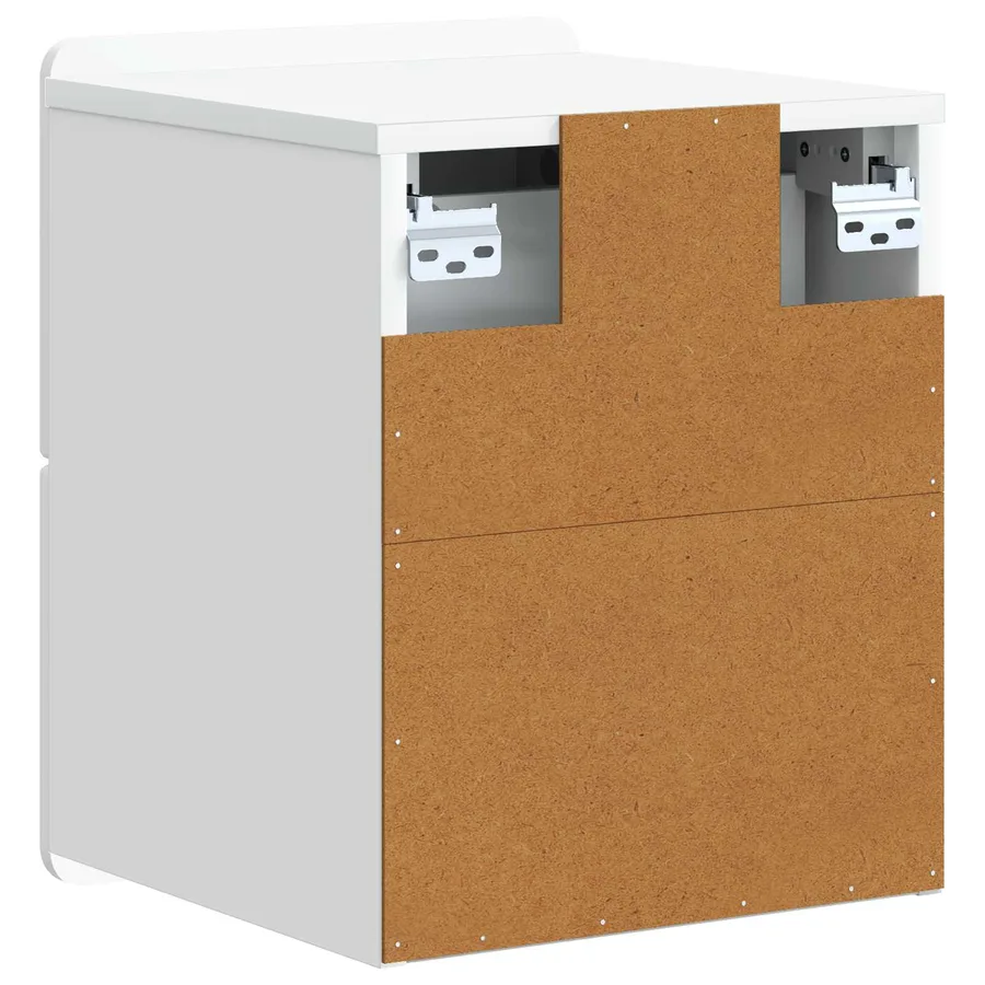 Cabinet de chevet mural avec tiroir Blanc 33 x 34,5 x 43 cm - 7