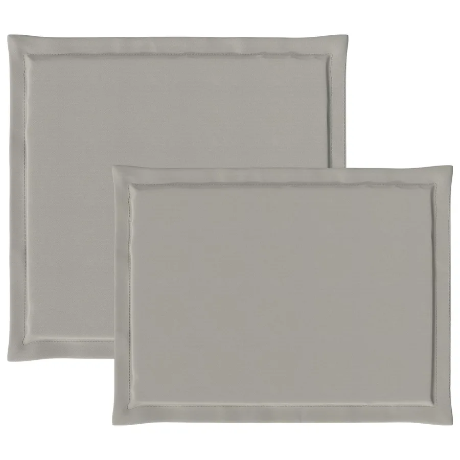 Coussins de siège et de dos 2 pcs Gris clair 47 x 45 x 2 cm - 7