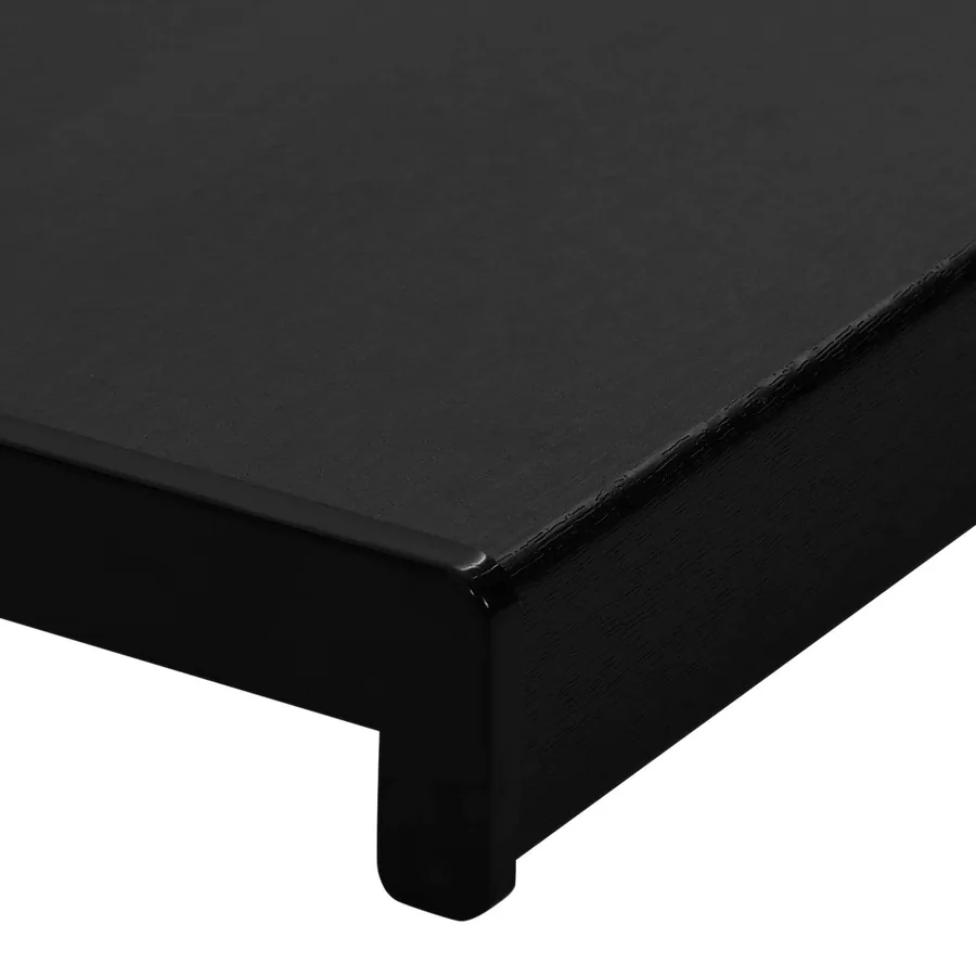 Appui de fenêtre Noir avec grain de bois 120 x 40 x 4,5 cm PVC - 9