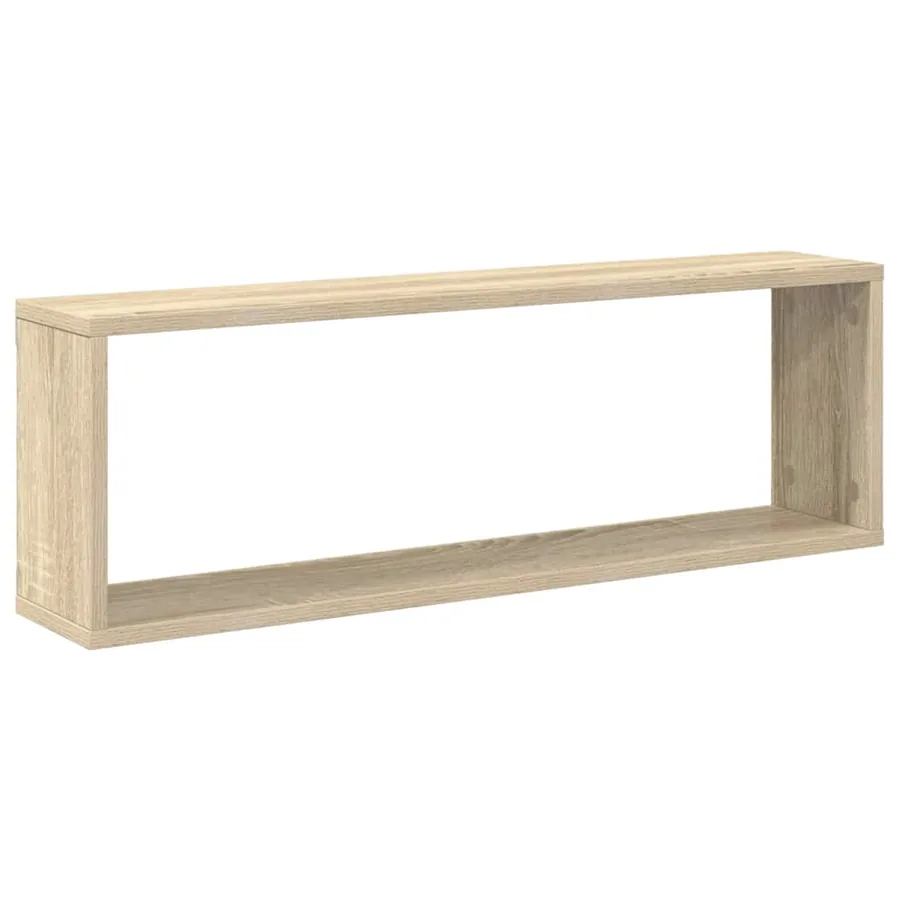 Wall cube shelves 4 pcs Sonoma oak 80x15x26.5 cm - 5